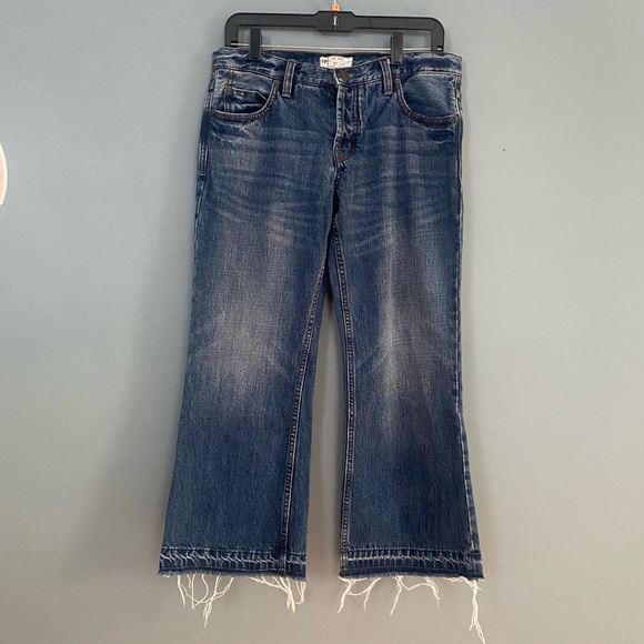 Free People Chelsea Crop Kick Flare Jean - Picture 1 of 6